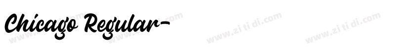 Chicago Regular字体转换